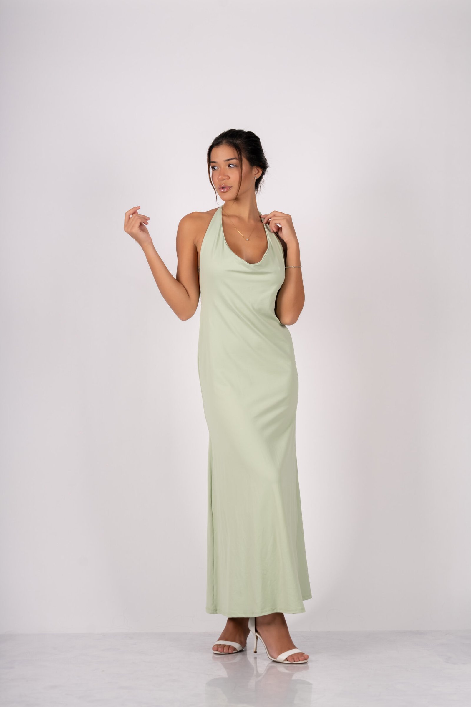 VESTIDO Feeling verde matcha